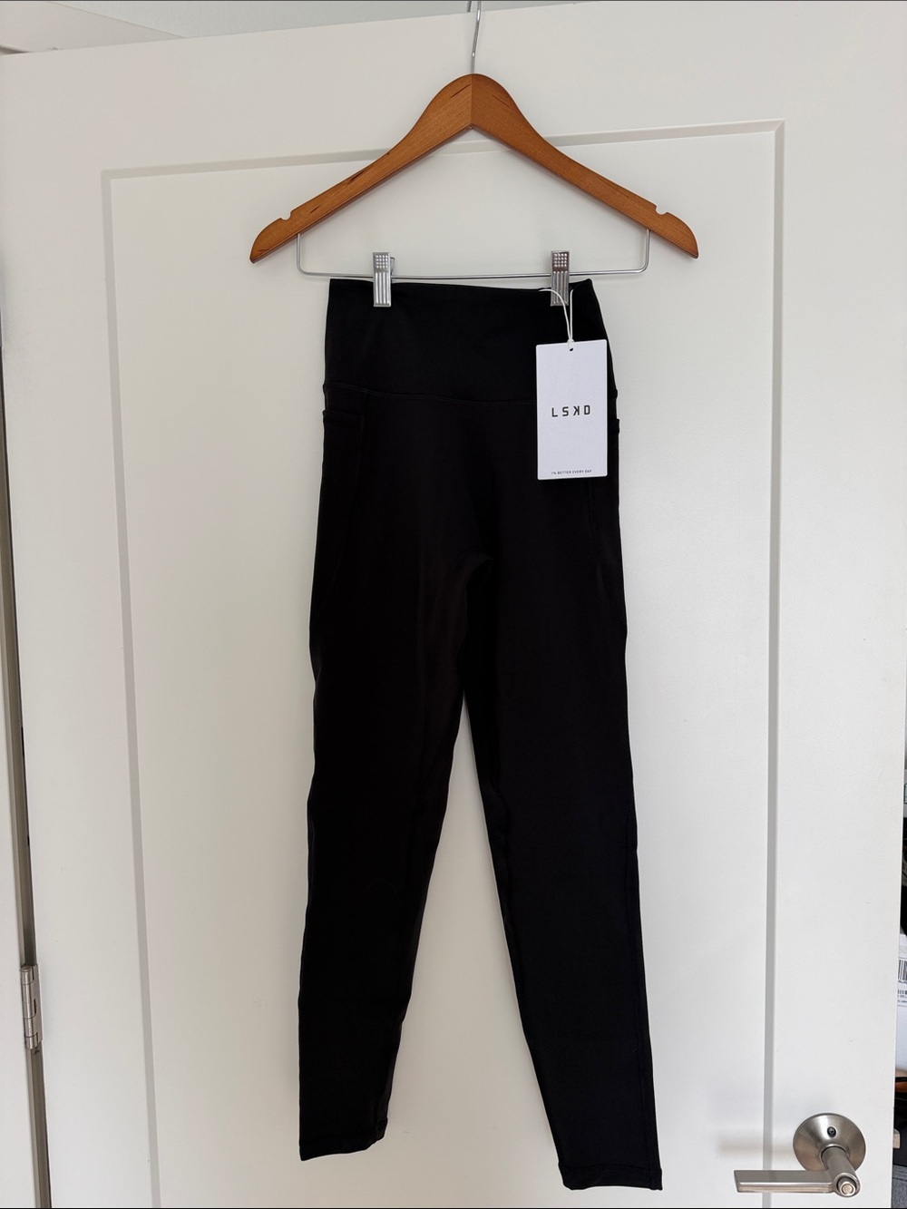 LSKD High-Waisted Black Leggings for Women